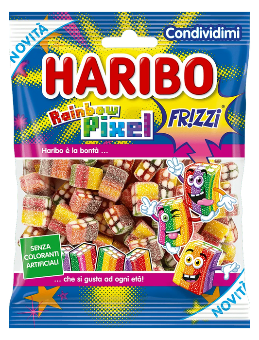 Haribo Rainbow Pixel Frizzi 80gx30  (0,85 + Iva)